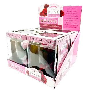 Glass Dome Real Preserved Rose Keepsake - 4 Pieces Per Retail Ready Display 25008