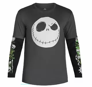 DISNEY NIGHTMARE BEFORE CHRISTMAS L/S TEE BLACK