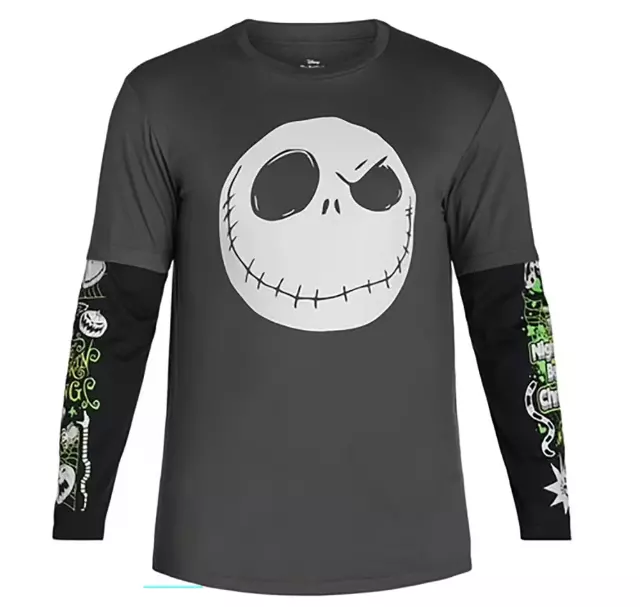 DISNEY NIGHTMARE BEFORE CHRISTMAS L/S TEE BLACK