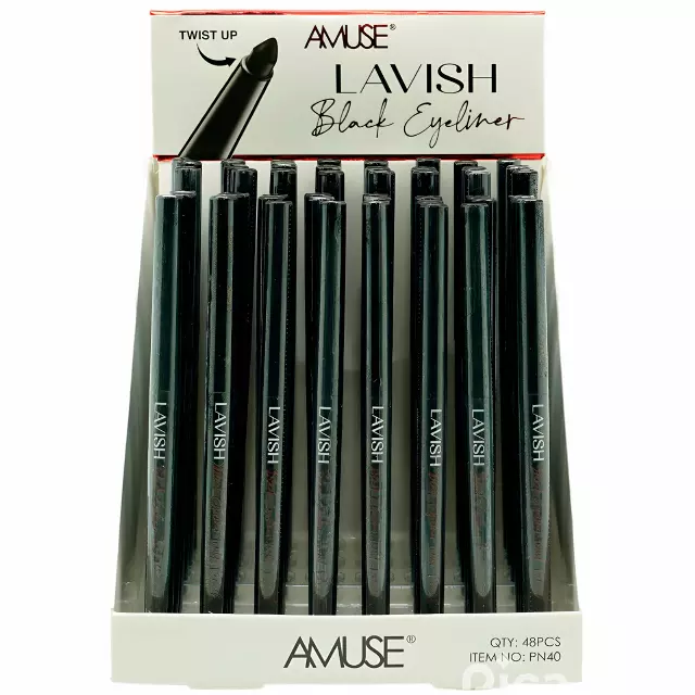 Amuse Lavish Black Eyeliner - Wholesale Display 48 Units (PN40)