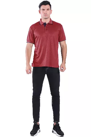 Men's Waft Series Polo- Style #MS015- $6.90/ Unit MINIMUM 24 PCS - PLEASE SEE DESCRIPTION - S-2XL — Red