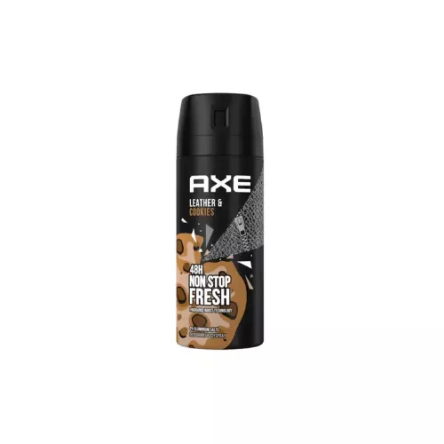 AXE Deodorant Spray Leather & Cookies, 150ml (Pack of 12)
