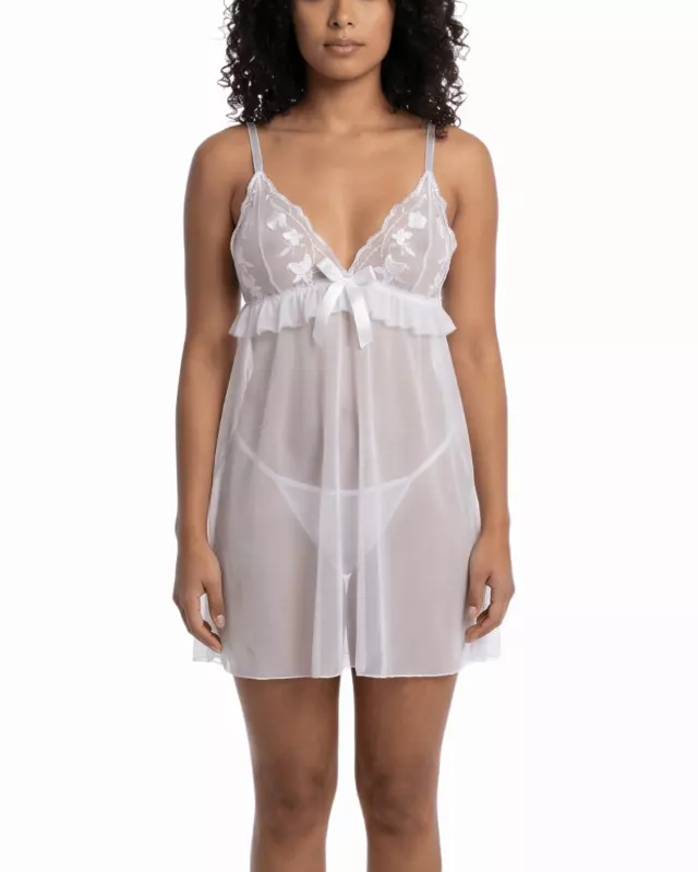 Andrea Babydoll — White / XL