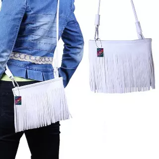 Women's Fringed Cross-Body Multifunctional Everyday Use Bag