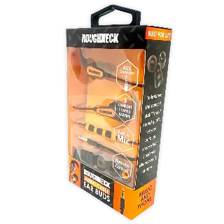 Wired Earbuds with Mic - 3 Pieces Per Pack 24539