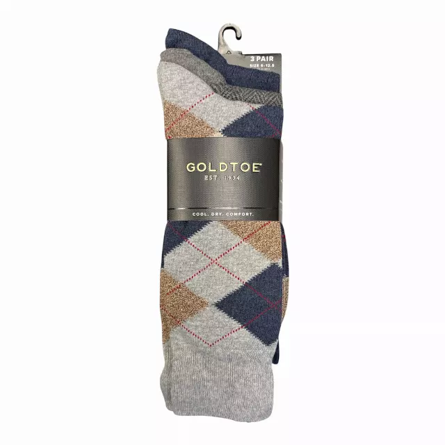 #9-GT-1759264 Men’s ‘Gold Toe’ Casual/Dress Crew Socks $3.25 per pack of 3 (18 Packs)