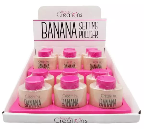 Beauty Creations Banana Setting Powder - Wholesale Display 12 Units (BSP01)