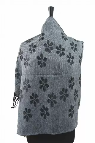A001 Pattern Pashmina — grey
