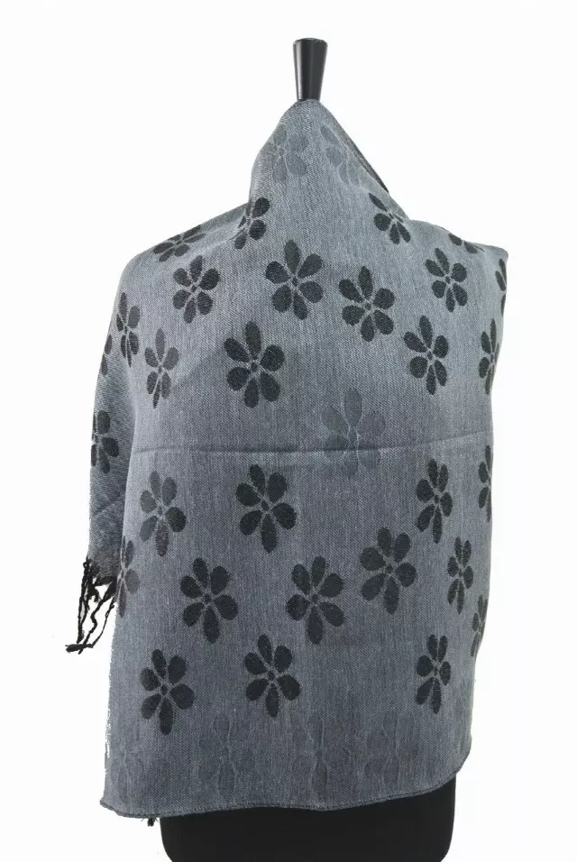 A001 Pattern Pashmina — grey