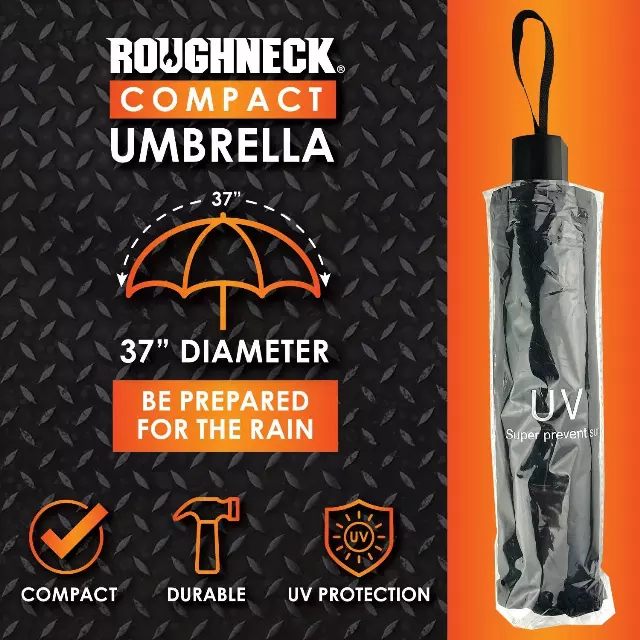 Compact Umbrella with Merchandising Hang Strip - 6 Pieces Per Retail Ready Display 25901
