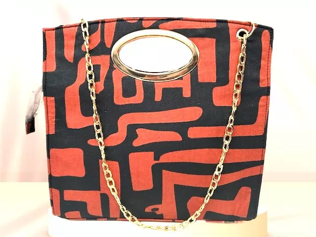 1006 - Clutch Purse With Zipper and Crossbody Gold Chain (3/pk) - Free Size - $20.00 Each - NEW PRINTS ADDED! — Free Size / 618A