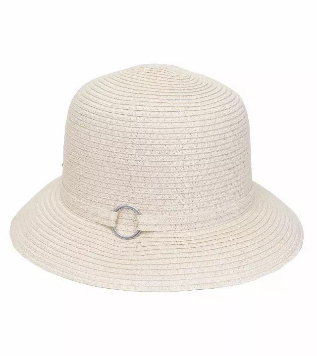 Magid Straw Metal Ring Bucket Sun Hat — NATURAL