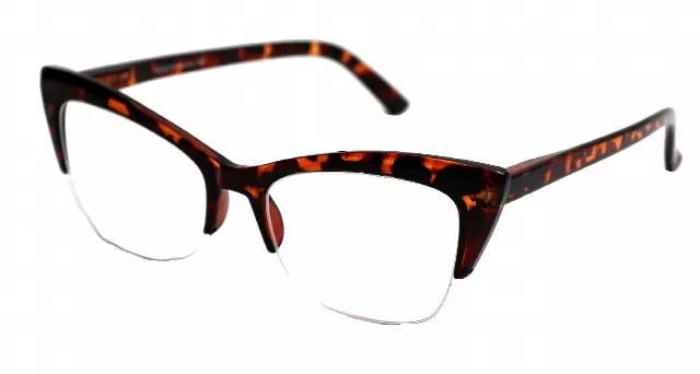 R7004 Cat eye blue light reading glasses — +4.00 (1dz)