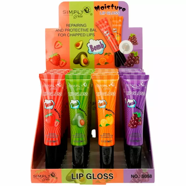 Simply Bella Bomb Moisture Lipgloss - Wholesale 24 Units (S058)