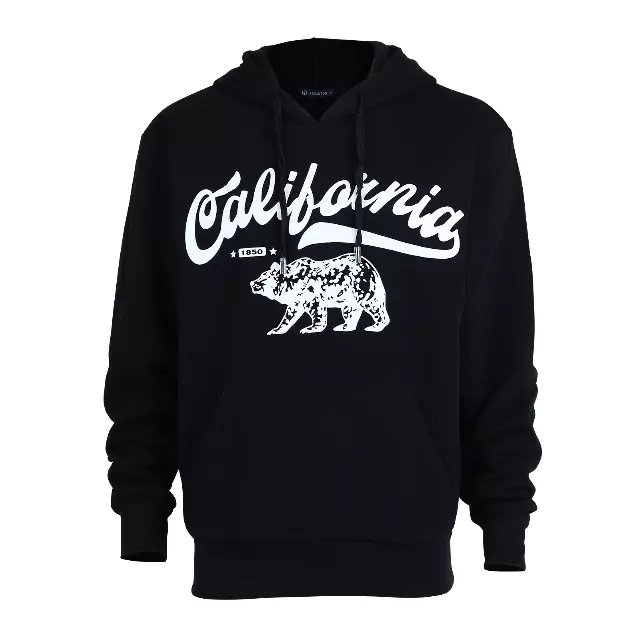 Men’s Pullover Fleece Hoodie with Drawcords and Kangaroo Pockets – CALIFORNIA - Style #MFJ172-1 -$8.50/Unit - 24 PCS/CS - PLEASE SEE DESCRIPTION — Navy