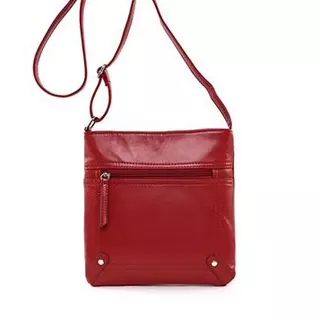 Unisex Cross–Body Messenger Bag — Red