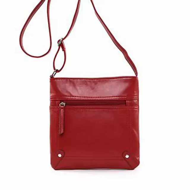 Unisex Cross–Body Messenger Bag — Red