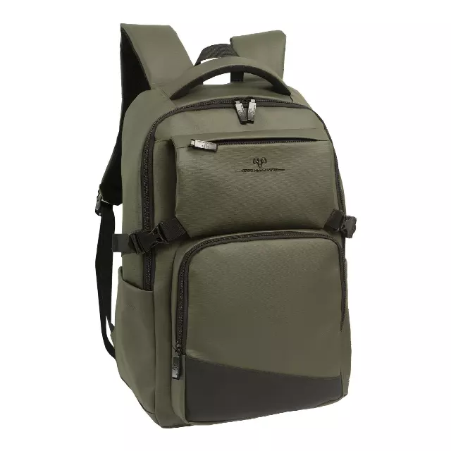 Jack Abrahams 18-In Tarpaulin Workbook Laptop Backpack — OLIVE