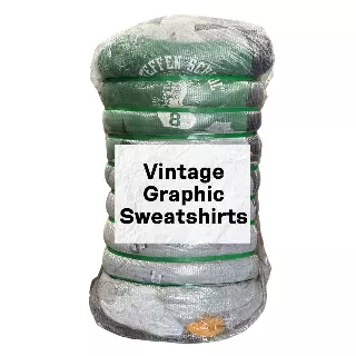 Vintage Graphic Sweatshirts Bale — 50LB