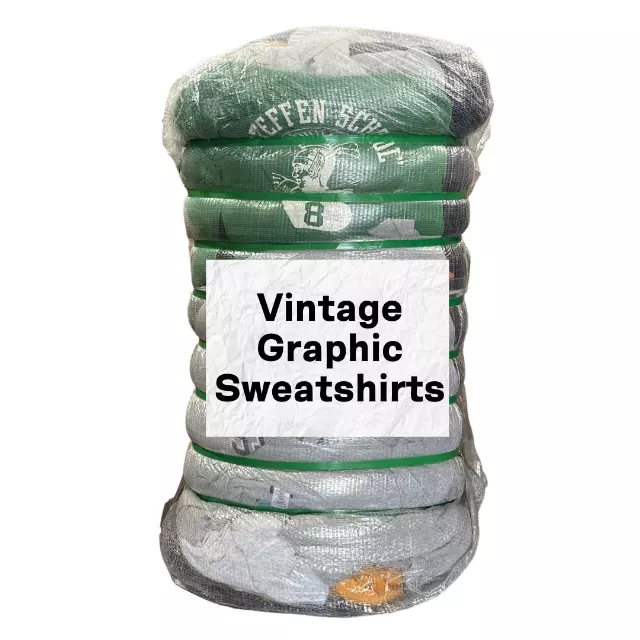 Vintage Graphic Sweatshirts Bale — 50LB