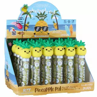 Romantic Beauty Pineapple Pal Shimmer Lip Oil - Wholesale Display 24 Units (L7223)
