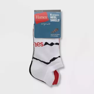 #6-H-4513 Women’s ‘Hanes’ No Show Socks – $2.40 Per 6 Pair Pack (18 Packs)