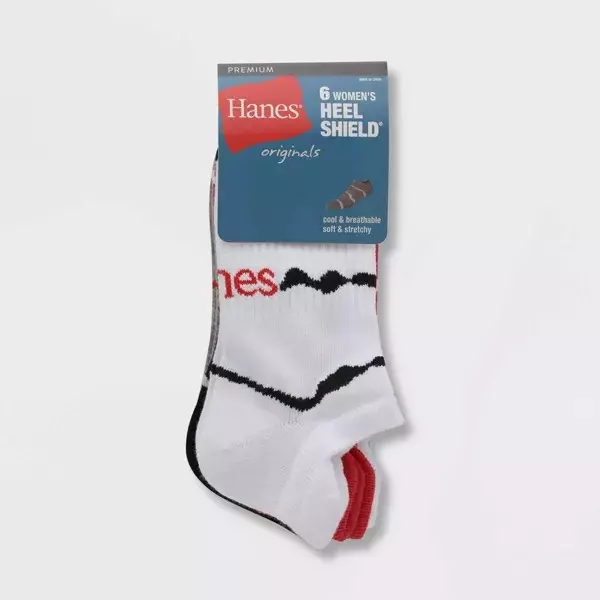 #6-H-4513 Women’s ‘Hanes’ No Show Socks – $2.40 Per 6 Pair Pack (18 Packs)