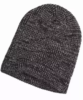 #9H-BA524-BG ‘Big Accessories’ Ribbed Marled Beanie(Black/Grey Only) – $.90 each (60 Pieces)