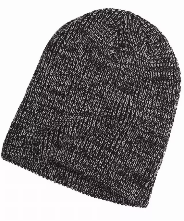 #9H-BA524-BG ‘Big Accessories’ Ribbed Marled Beanie(Black/Grey Only) – $.90 each (60 Pieces)
