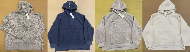 Calvin Klein Wholesale Men's hooded sweatshirts assortment 12pcs.