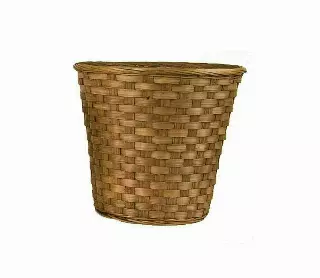 MS1745-9DK – 9” Dk Stain bamboo pot sewn-in-liner (fits 8” pot)-“each” Min 12 – Case 60 pcs