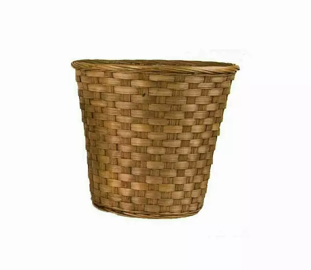 MS1745-9DK – 9” Dk Stain bamboo pot sewn-in-liner (fits 8” pot)-“each” Min 12 – Case 60 pcs