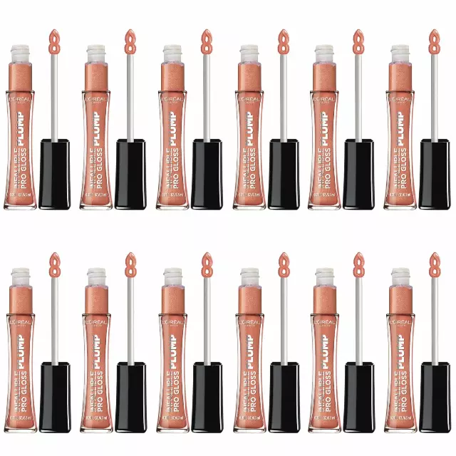 Loreal Infallible Pro Gloss Plump Lip Gloss #609 Lucid Glow - Wholesale 12 Units (K49311)