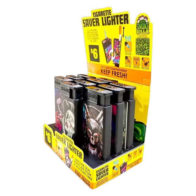 Torch Lighter Cigarette Saver - 10 Pieces Per Retail Ready Display 41556