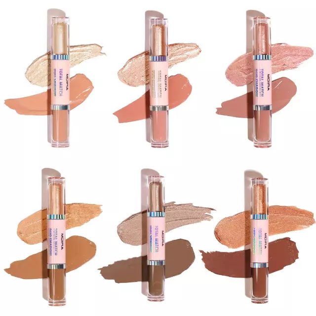Moira Beauty Total Match Duo Shadow Assorted - Wholesale 6 Units (TMS001-006)