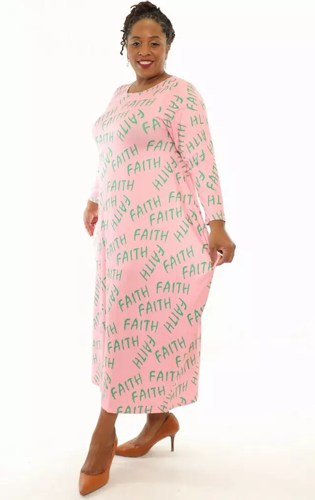 22112 ON SALE!! Pink Green FAITH Maxi Dress- One Size (3-PCS Per Pack) ($9 Each) (Copy)