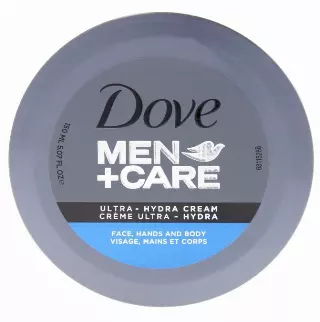 Dove Men+Care Ultra Hydra Cream, Face, Hands and Body care, All Skin Types, 5.07 Oz