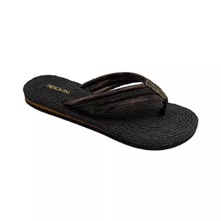 ROCKIN "ROPE METALLIC" LADIES FLIP FLOPS
