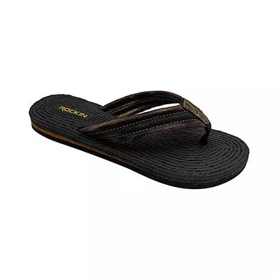 ROCKIN "ROPE METALLIC" LADIES FLIP FLOPS