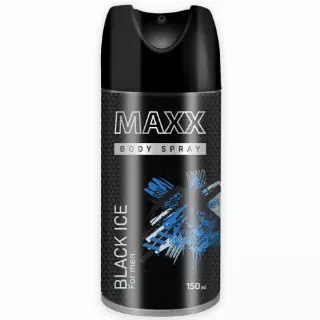 MAXX DEODORANT 150 ML BLACK ICE — Case Pack of 12