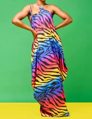 22046 Animal Print Maxi Dress - One Size (3-PCS PRE-PACK) ($18.00 Each)