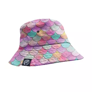 HIGH TIDE MERMAID SCALE BUCKET HAT