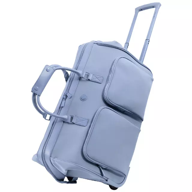 Max Studio The Atlas 22 Inch Sport Nylon Rolling Duffel — 136-DENIM