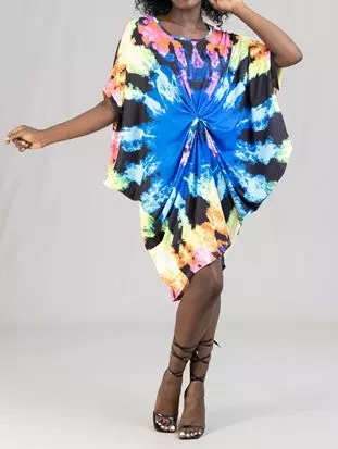 22074 Tye Dye Tunic Dress - One Size (3-PCS PRE-PACK) ($18.00 Each)