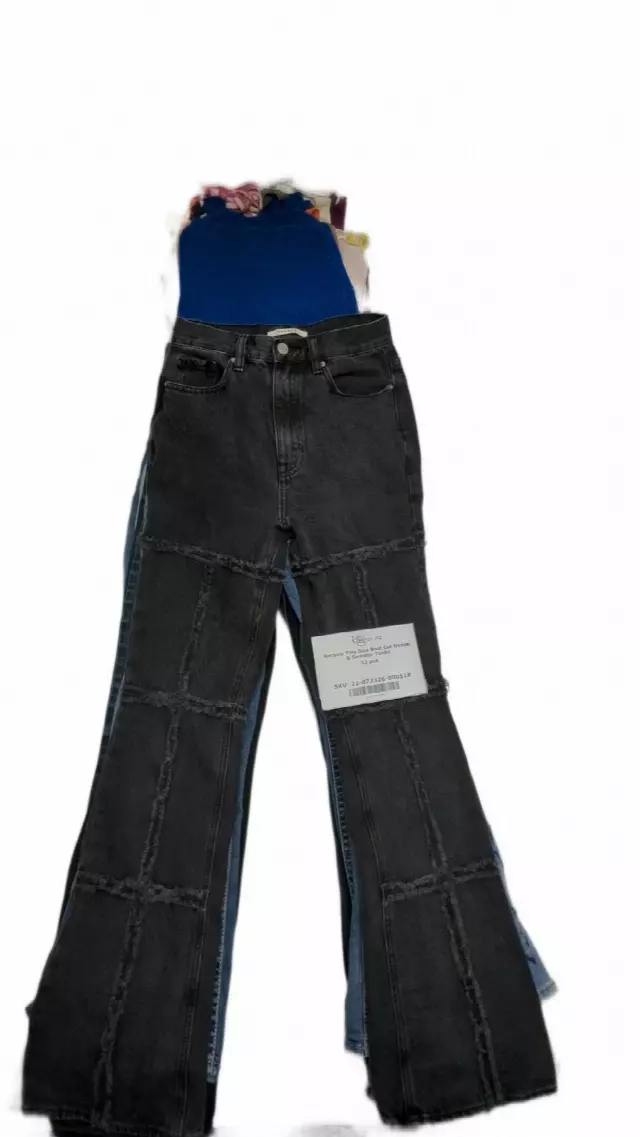 Recycle Tiny Size Boot Cut Denim & Sweater Tanks 32 pcs