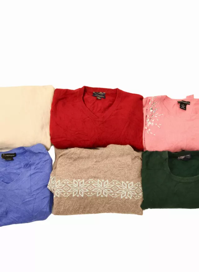 Vintage & Modern Cashmere Box of 50 lbs - Ready to Ship