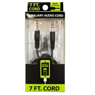 Auxiliary Audio Cable 7FT - 3 Pieces Per Pack 21070