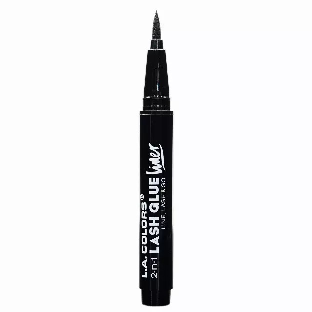 L.A. Colors 2-n-1 Lash Glue Liner Black - Wholesale 6 Units (CBEL895)