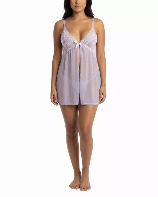 Eva Flyaway Babydoll — Purple / S