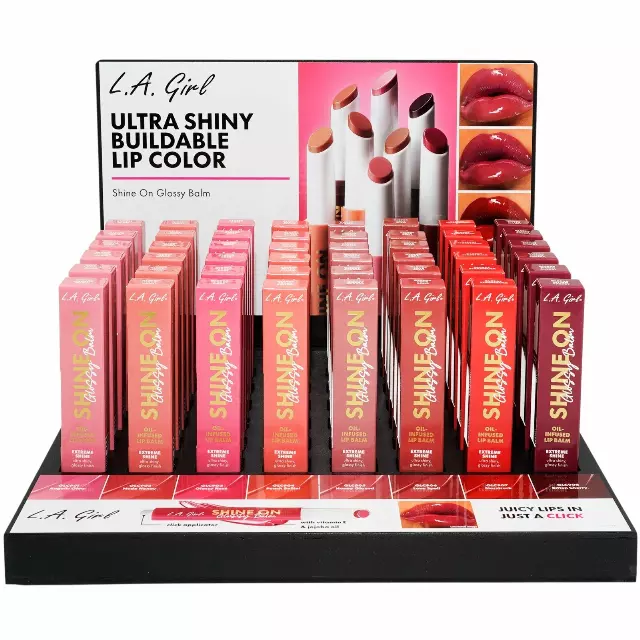 L.A. Girl Shine On Glossy Balm - Wholesale Display 48 Units (GPD559)